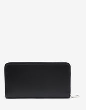 Load image into Gallery viewer, Black Leather Rockstud Zip Wallet
