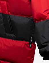 Load image into Gallery viewer, Red &amp; Black Stripe Down Coat
