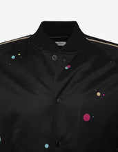 Load image into Gallery viewer, Black Galaxy Print Teddy Jacket

